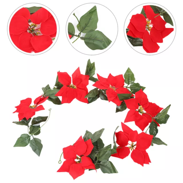 Weihnachtsstern Garland 6.6ft Künstlich