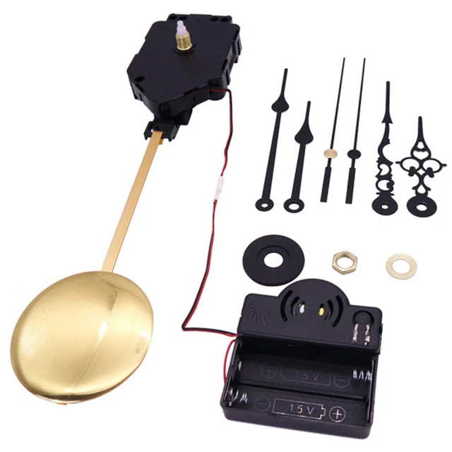 QUARTZ WALL CLOCK DIY Pendulum Movement Mechanism Hands Plus Pendulum ...