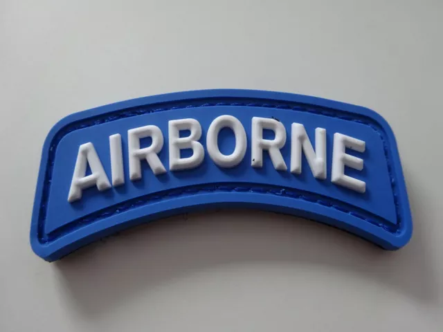 (A42-392)  Abzeichen Patch U.S. Patch, Airborne, Tab mit Klett PVC