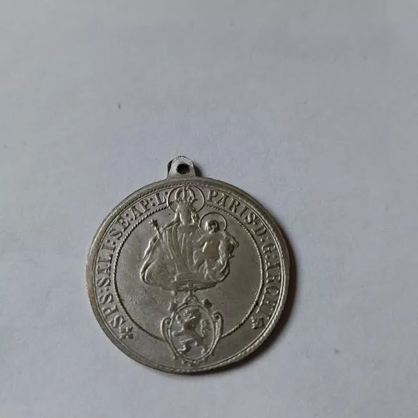 Salzburg versilberte tragbare Medaille (um 1900 ?) mit Münzmotiv 1642 ca. 5,24 g