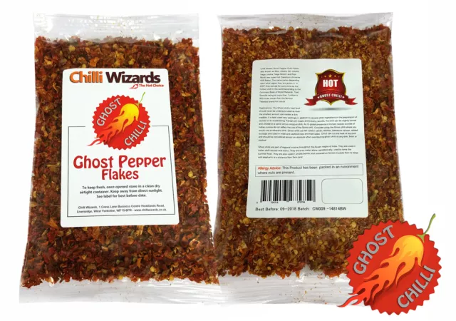 Ghost Pepper Chilli Flakes (Naga Jolokia)  25g - SALE 3