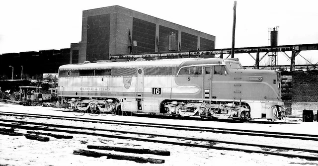0Bb999C Negative/Rp 1974 Delaware & Hudson Railroad Locomotive #16 Cololnie Ny