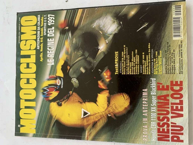 Motociclismo Settembre 1996 Kawasaki Gtr 1000 Moto Guzzi 1100 Sport Ie  Honda Cb