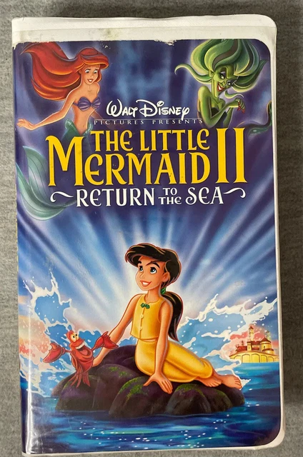 THE LITTLE MERMAID II 2 Return to the Sea VHS 2000 Clamshell Ariel Walt ...