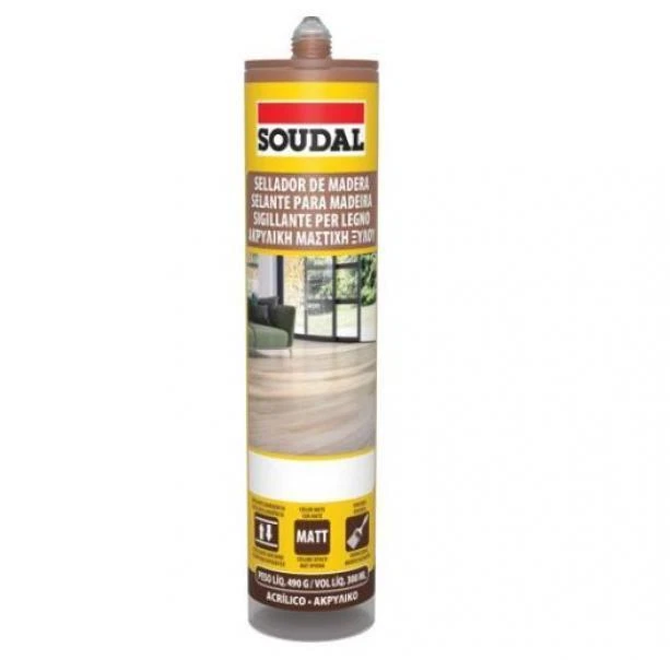 Sigillante per legno Soudal W060108242-rovere-300ml