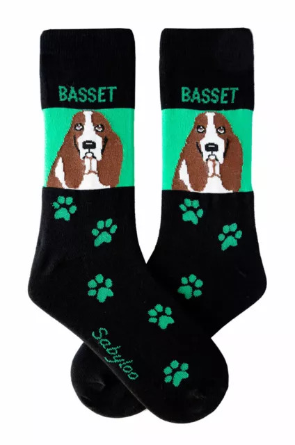 Basset Hound Socks Crew Unisex