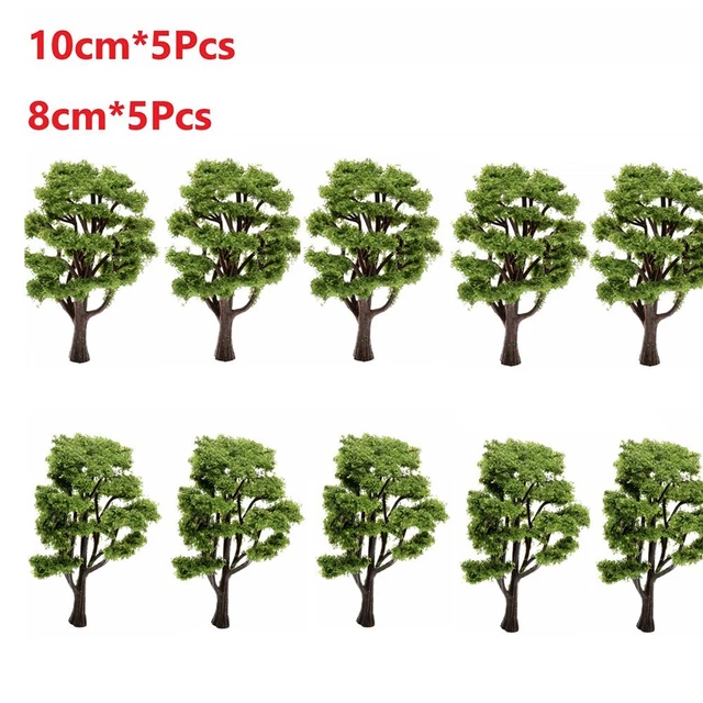 Ten Tree Models 10* TRAIN RAILWAY Model Trees Scenery Diorama Layout Artificial-Tree ...