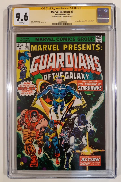 Marvel Presents 3 CGC 9.6 SS (Conway) 1st solo story GOTG  (1 of 3 HIGHEST)  KEY