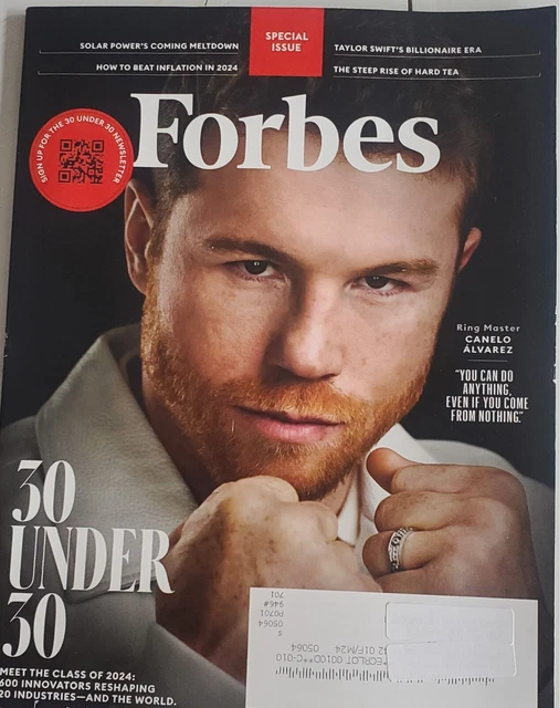 FORBES MAGAZINE DECEMBER 2023/january 2024 Canelo Alvarez £15.65