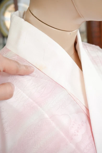 Dear Vanilla Japanese Juban Undergown Women's Kimono Genuine Vintage Mint 5