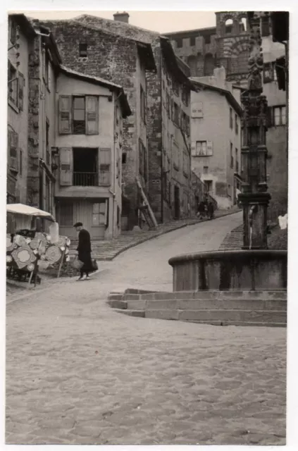 PHOTO ANCIENNE Le Puy en Velay 1953 Vintage Vue Ville Maisons Vintage