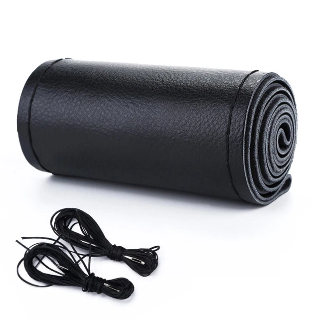 38cm IN Diametro Pelle Sterzo Ruota Cover Vacchetta Pelle Universale Montaggio