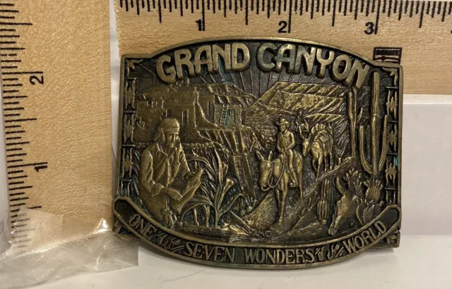 Award Design Medals The Grand Canyon One Of 7 Wonders Solid Brass Belt Buckle