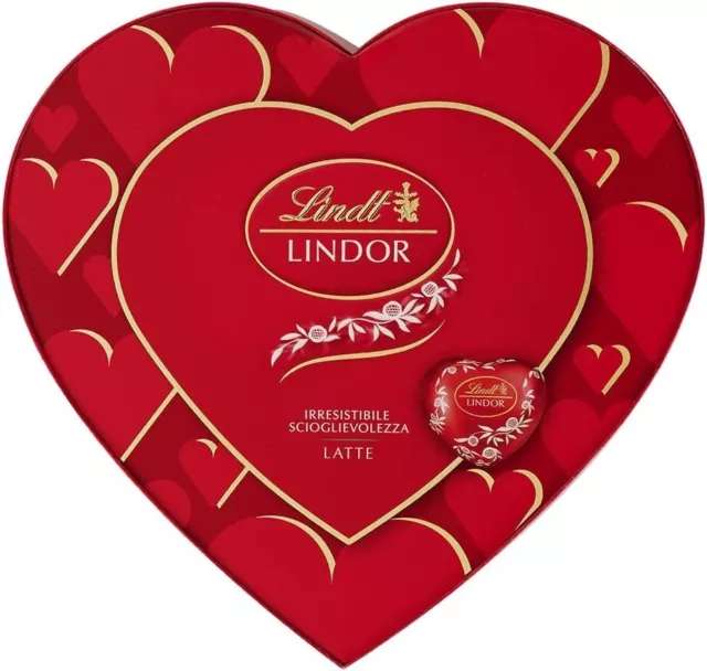 Lindt San Valentino Scatola Regalo Con Cioccolatini a Forma di Cuore, 96 Grammi