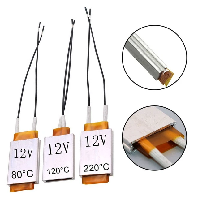 PTC Heater Plate 12V Constant Temperature Element Thermostat Heating Tablet