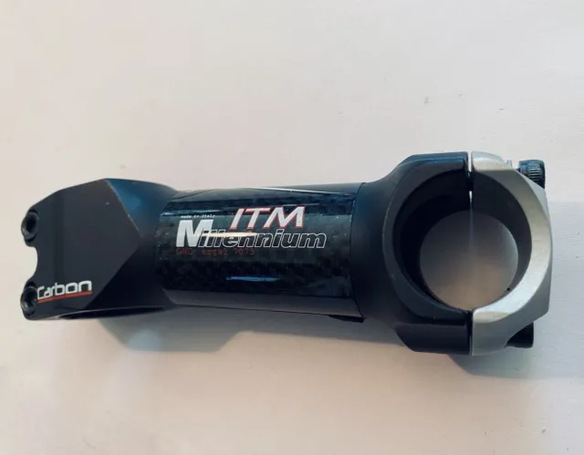 ITM Millenium carbon 90's Stem 100mm, 1 1/8 Fork Steerer 25.4 Handlebar Clamp