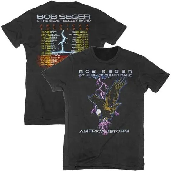 Tour Bob Seger Concert T-Shirt The 1986 Rock Funny Shirt