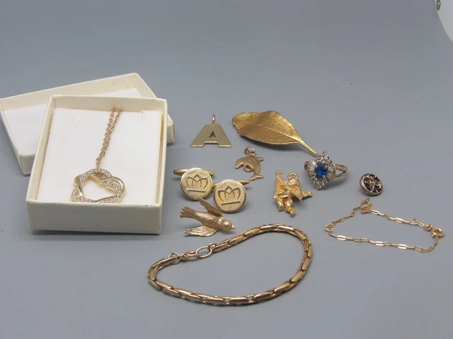 Lot de bijoux vintage à porter détourner ou restaurer - lbb0261