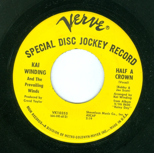 KAI WINDING Half A Crown Singin In The Rain Used Vinyl Record