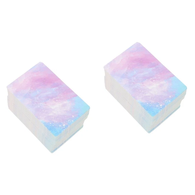 2x Pendientes Colgador Joyería Kraft Papel Etiquetas Paquete de Joyería Tarjetas Colgantes