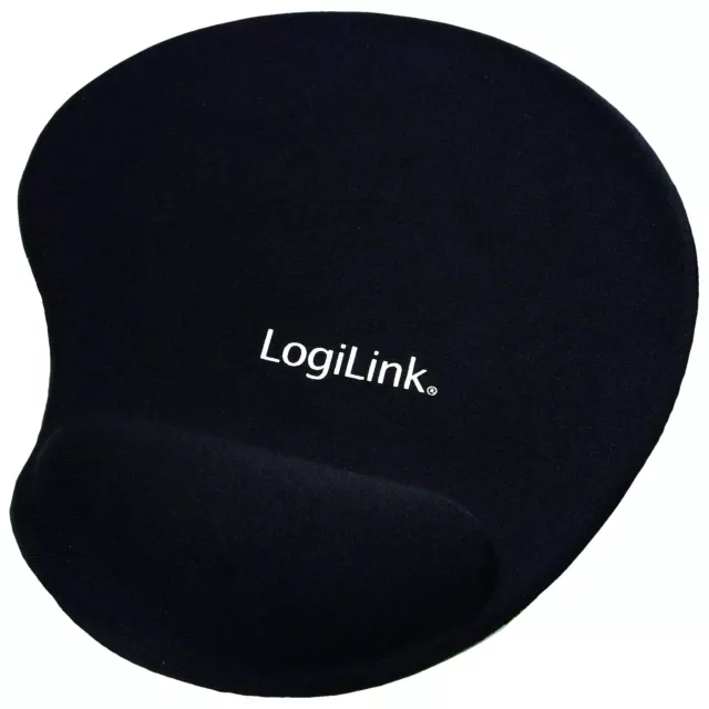 LogiLink Mauspad mit Silikon Gel Handauflage schwarz ID0027 2