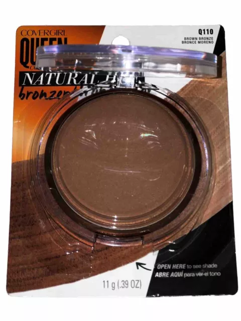 Rare! COVERGIRL Queen Collection Natural Hue Bronzer Q110 BROWN BRONZE Original