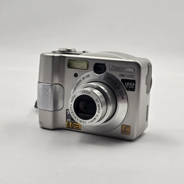 美品　Panasonic LUMIX DMC-LC70 PANASONIC DIGITAL CAMERA Lumix DMC-LC70 4.0MP Silver Tested £31.34