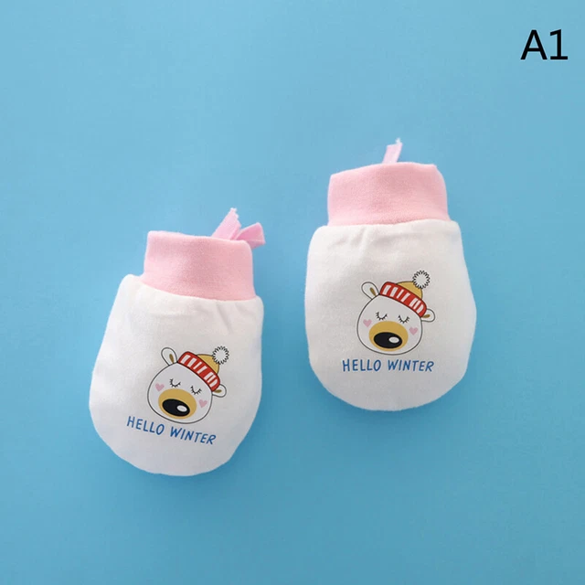 Scratch Mittens Full Finger Gloves Baby Cotton Anti Scratching Boys Girls Glove