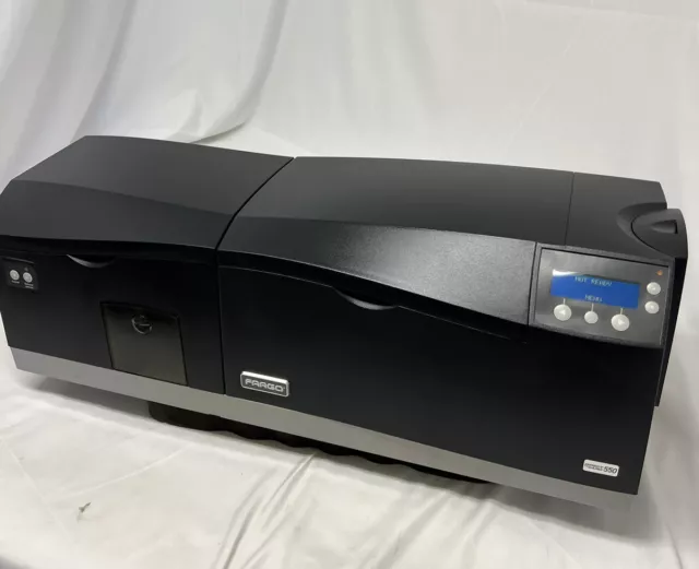 Fargo  Direct To Card 550-LC Dual Side ID Card Printer X001500 & Laminator CLEAN
