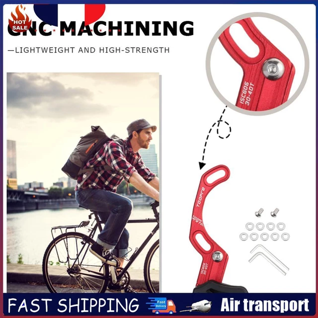 Guide Chaîne CG02 VTT – 1x – Alu & Fibre Nylon – Léger (45-85 G) – Rouge