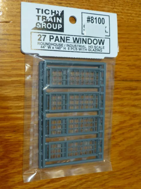 Tichy Train Group HO Scale #8100 27 Pane Windows (Plastic)