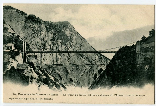 CPA 38 Isère du Monestier-de-Clermont à Mens Pont de Brion over the Ebron
