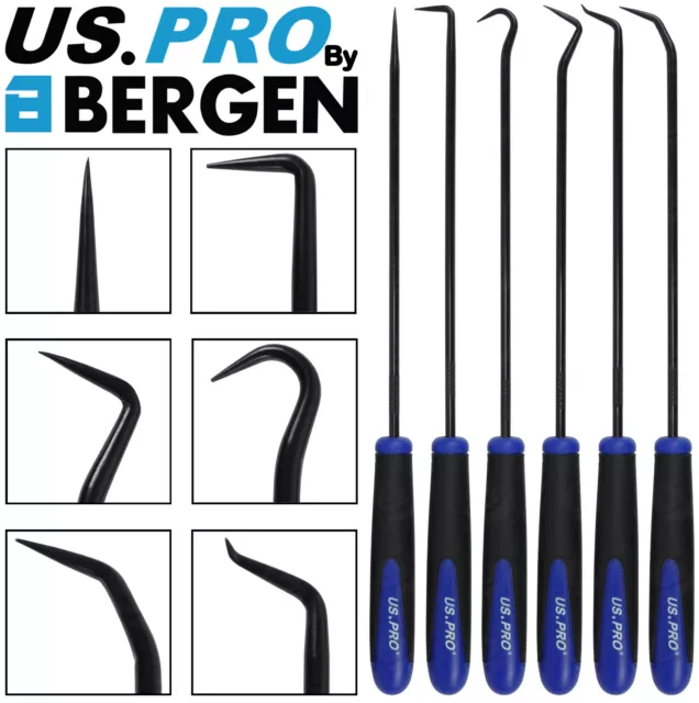 BERGEN Long Reach Pick And Hook Tool Set O Ring Seal Hose Removal Puller Set HD