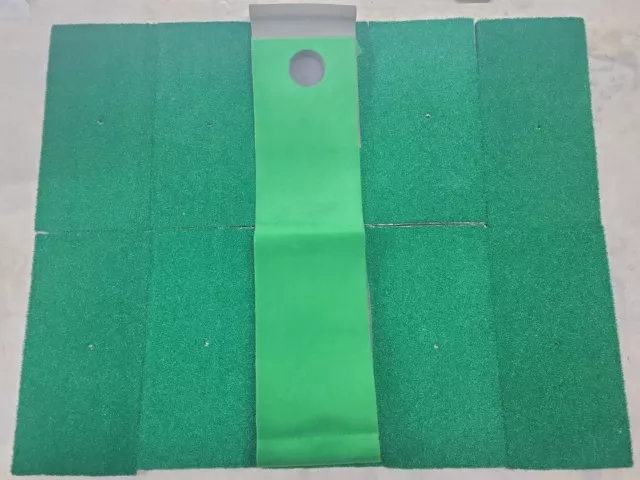 10 Indoor Golf Practice Grass Mat Training Hitting Golf Mats and Putting Green!