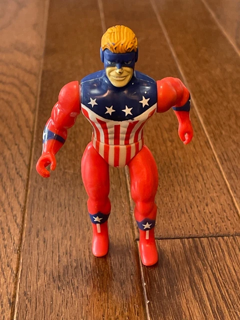 Remco THE SHIELD MIGHTY CRUSADERS ACTION FIGURE Toy 4.5" Archie comics Vtg 1984