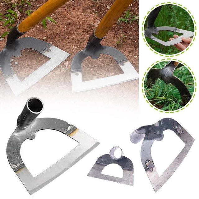 Aramox Zappa In Acciaio Per Giardino – 40 Cm, Manico TPR, Strumento Portatile Per Diserbo E Lavorazione Del Terreno
