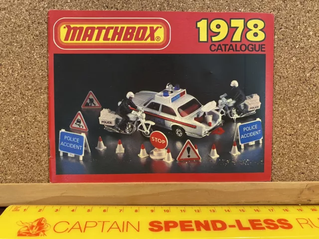 Mint Vintage 1978 Matchbox Toys Catalogue Diecast 1-75 Superfast Fighting Furies