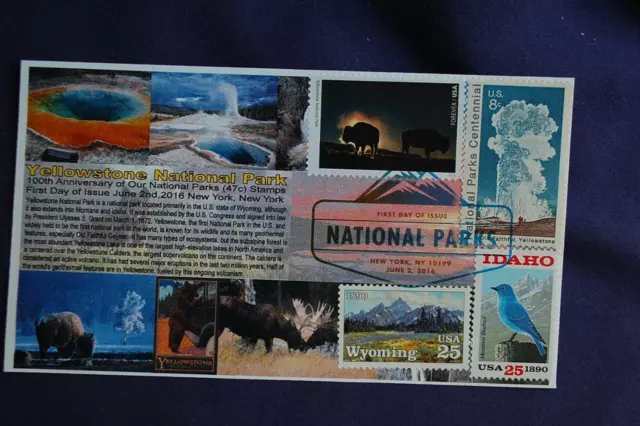 National Parks Yellowstone Stamp Combo FDC Bullfrog Sc#5080n 09513 W#1453,2439+