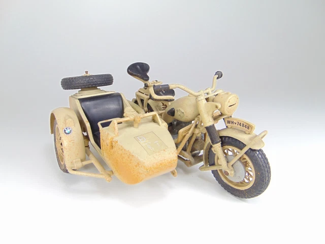 POLISTIL 1/15 Moto et sidecar BMW R-75 Afrika SIDE-CAR !! 2 casse a restaurer !!