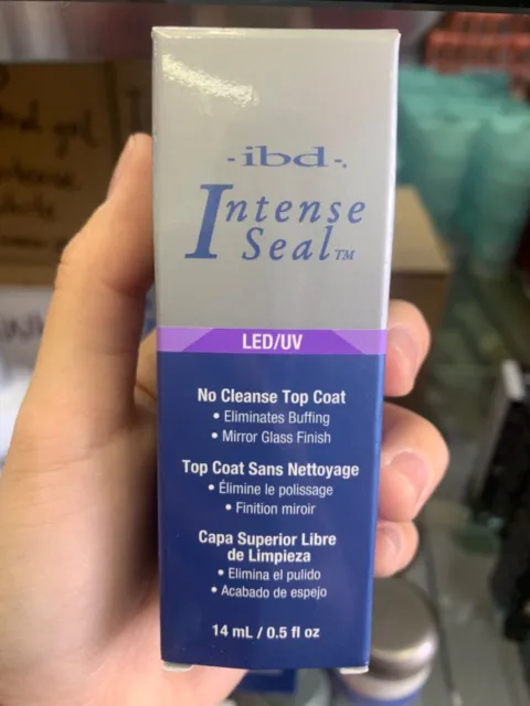 IBD Intense Seal LED/UV Gel Top Sealer 0.5 oz - Best Top Coat for Acrylic