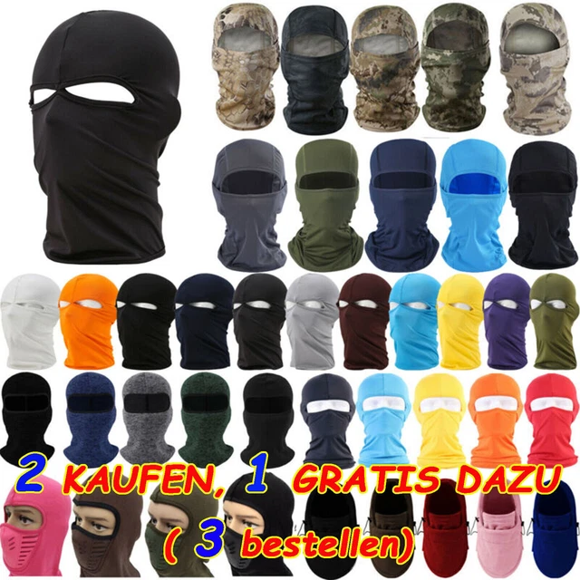 Balaclava Sturmhaube Maske Motorrad Bike Fahrrad Skimaske Hut Kopfbedeckungen