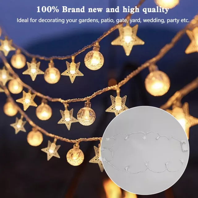 LED String Lights Outdoor Garden Yard Decor Lamp Waterproof Fairy Light