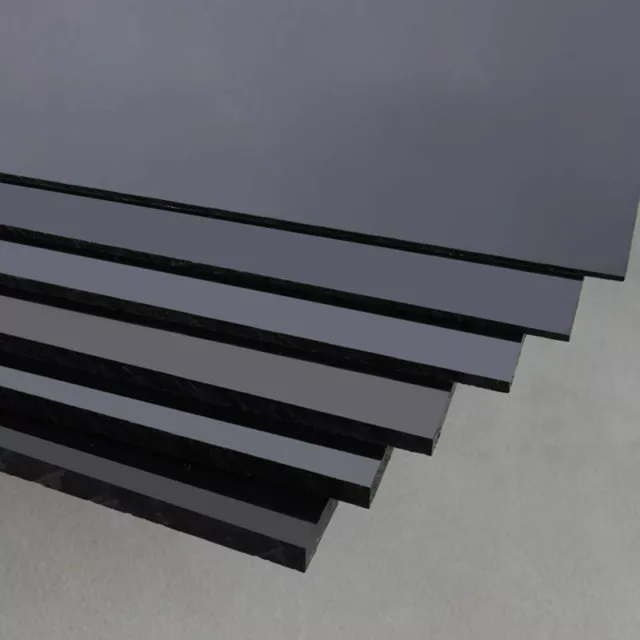 Black ABS Plastic Sheet Board DIY Model Craft 200x250mm 1/1.5/2/3/4/5mm Thick