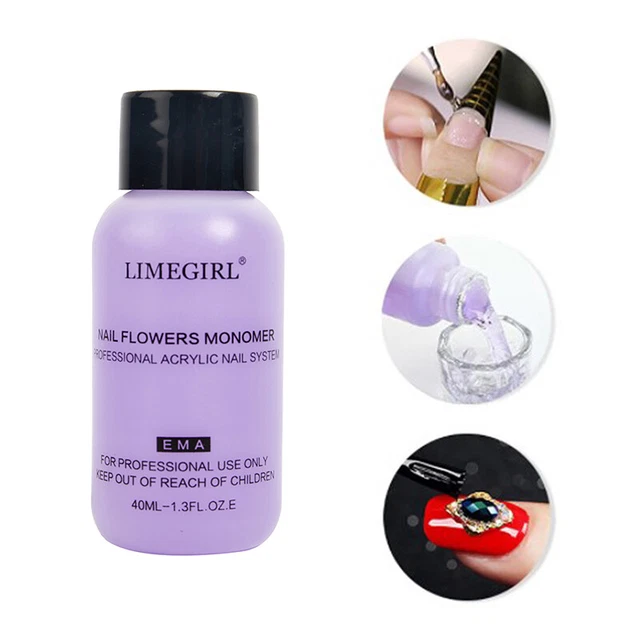 40 ml cristallo acrilico manicure liquido estensione unghie decorazione