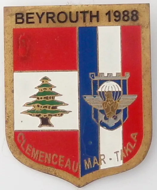 OPEX BEYROUTH 1988 PARACHUTISTE GÉNIE 17e RGP