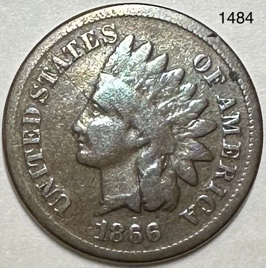 1866 Indian Head Penny Cent (We combine orders)