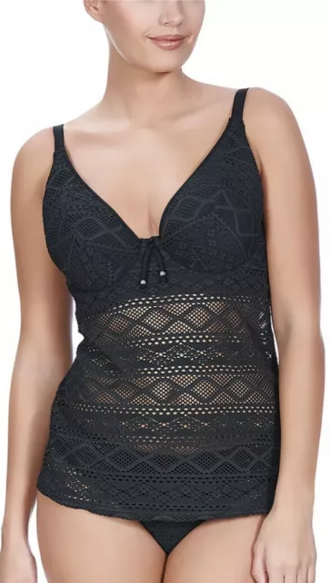 Tankini da donna nero Freya Sundance cablino leggermente imbottito tuffo 3972 32F