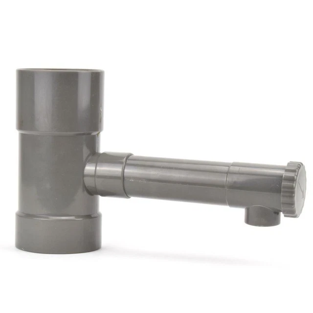 Collecteur D'eau De Pluie INEFA Pour Gouttière PVC 50mm - Marron - Clapet