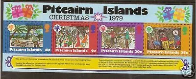 PITCAIRN IS 1979 CHRISTMAS YEAR OF THE CHILD Paintings Souvenir Sheet MNH