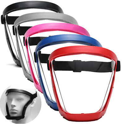 Full Face Protective Mask Anti-fog Shield Safety Transparent Head Cover + Filter